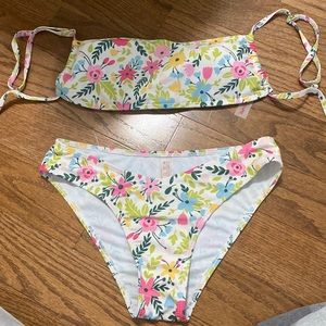 Cute floral bikini set